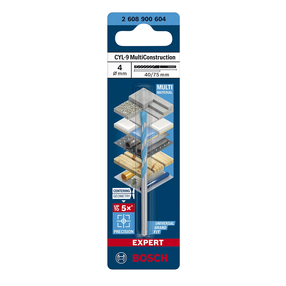 BOSCH 4MM MULTICONSTRUCTION DRILL BIT