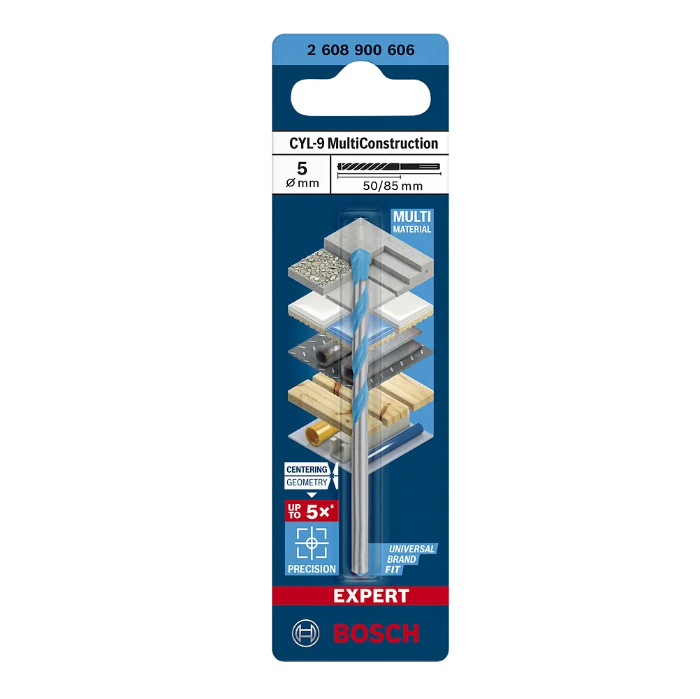 BOSCH 5mm MULTICONSTRUCTION DRILL BIT
