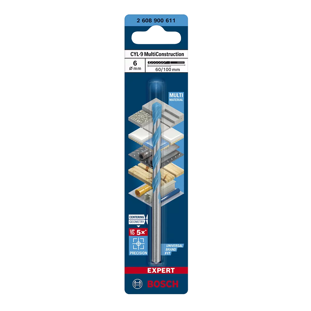 BOSCH 6MM MULTICONSTRUCTION DRILL BIT