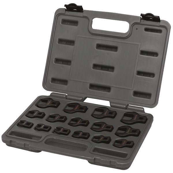 TOLEDO Crowfoot Wrench Set 3/8"-Metric(10 - 26mm) 15 Pc 301191