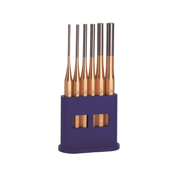 RENNSTEIG 425170 - PARALLEL PIN PUNCH SET - PLASTIC STAND 6 PIECE
