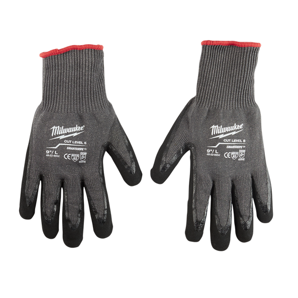 MILWAUKEE CUT 5(E) NITRILE DIPPED GLOVES - M