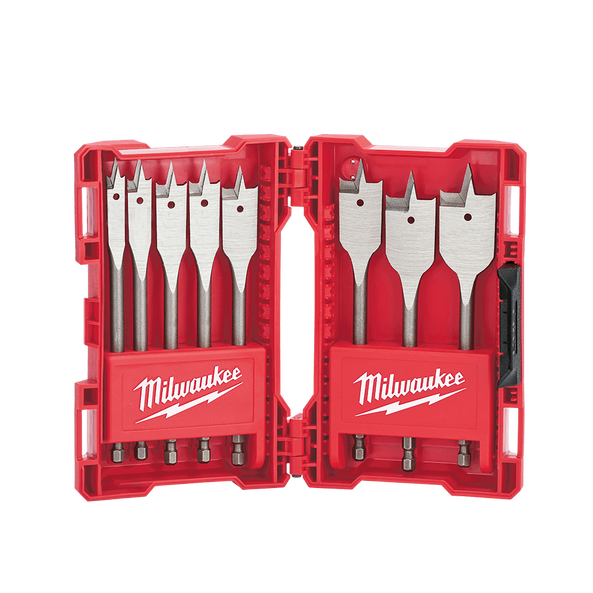 MILWAUKEE 8PCS TIMBER SPADE BIT SET