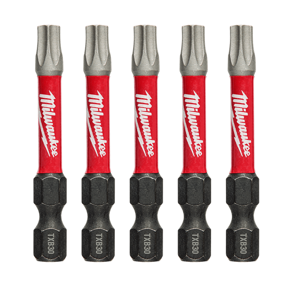 MILWAUKEE SHOCKWAVE™ POWER BIT SECURITY TORX TXB030 50MM (2") 5 PACK