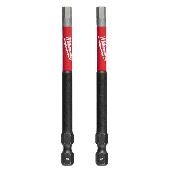MILWAUKEE SHOCKWAVE™ POWER BIT HEX 5MM 89MM (3-1/2") 2PK