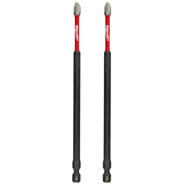 MILWAUKEE SHOCKWAVE™ POWER BIT PHILLIPS #2 150MM (6") 2PK