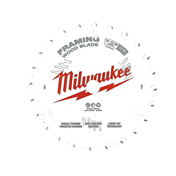 MILWAUKEE 48408720 184MM (7 1/4") FRAMING 24T CIRCULAR SAW BLADE