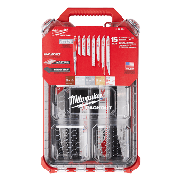 MILWAUKEE SAWZALL™ BLADES 15-PIECE PACKOUT™ SET