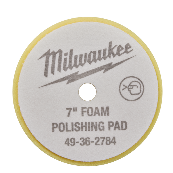 MILWAUKEE YELLOW POLISHING PAD 180MM