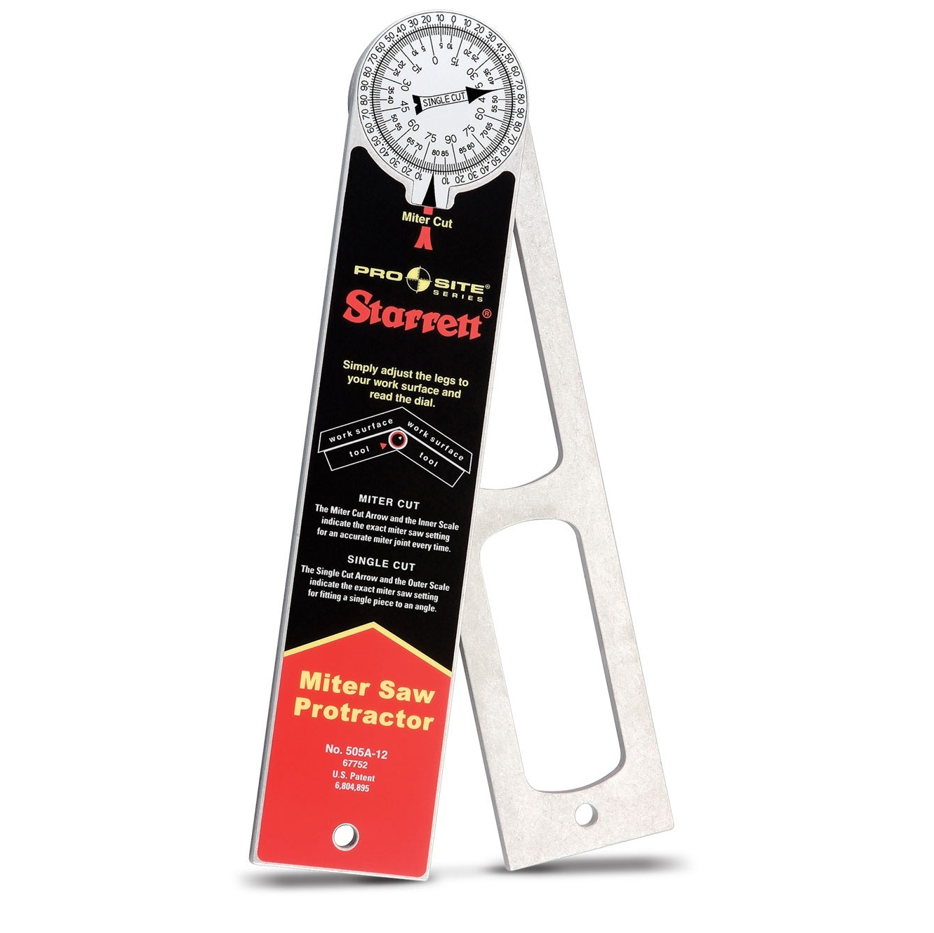 STARRETT 505A-12 300mm (12″) Aluminium Mitre Protractor