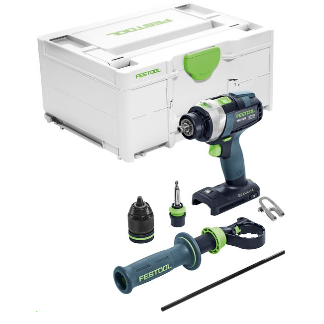 FESTOOL 575604 18V HAMMER DRILL TPC18/4 Speed Li BASIC SYS