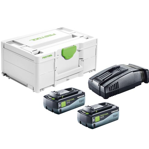FESTOOL 577330 18V ENERGY SET SYS - 2 x 8.0Ah batteries & SCA16 charger