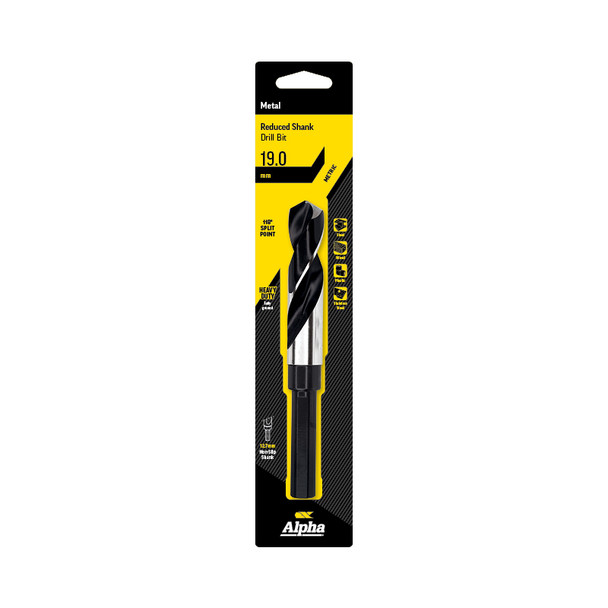 Alpha Reduced Shank Drill Bit 19.0mm Metric