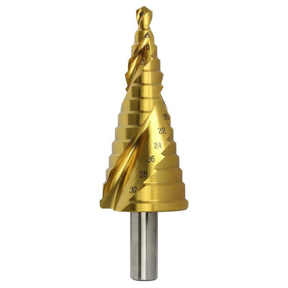 Alpha Gold Series Step Drill Spiral Flute 6-30mm
