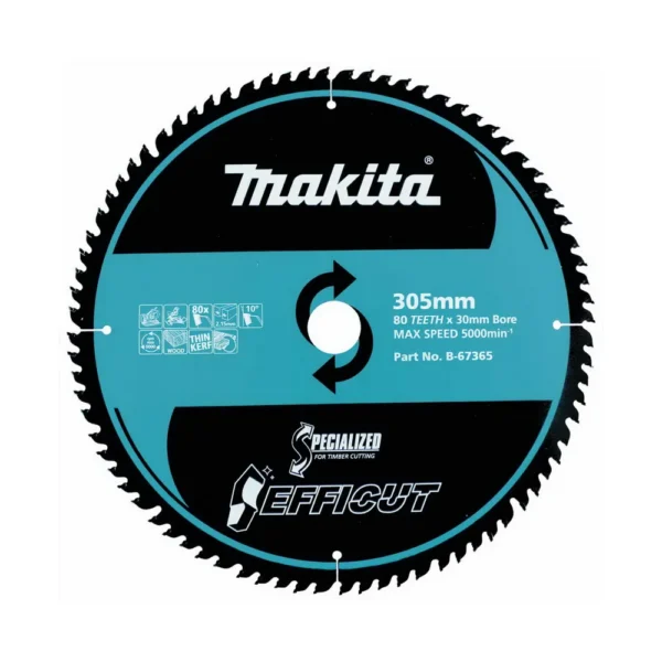 MAKITA B-67365 305MM EFFICUT SAW BLADE 80T