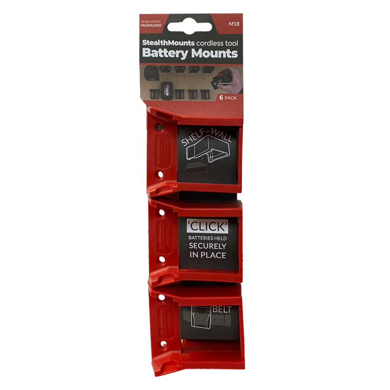 STEALTHMOUNTS Battery Mounts for Milwaukee M18