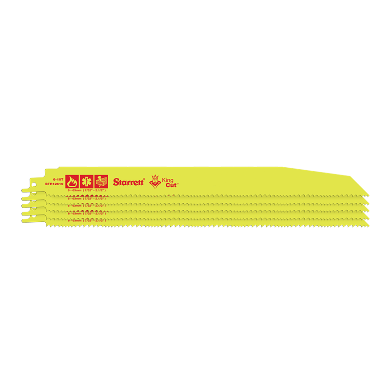 STARRETT Fire Rescue & Demolition Reciprocating Blade (300mm x 6/10t) - 5 Pack