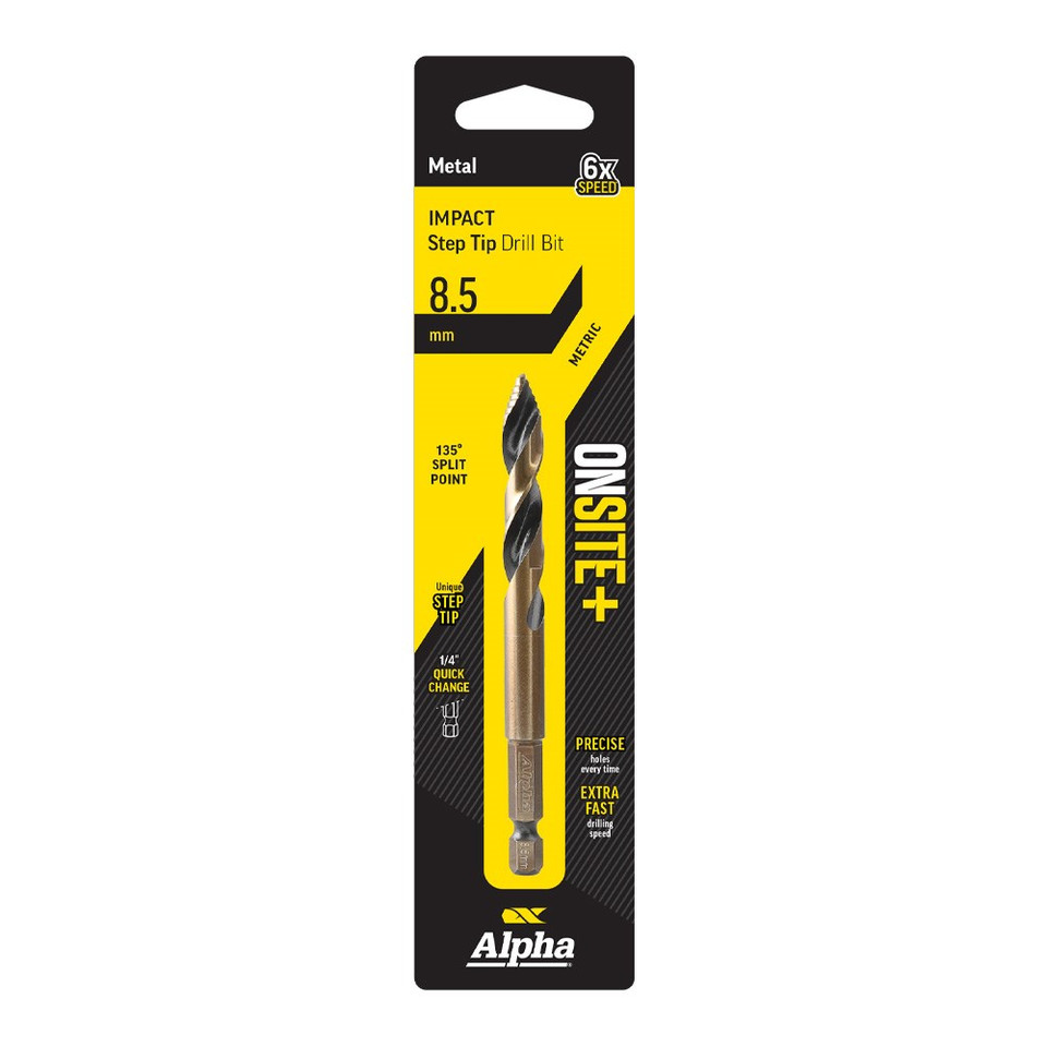 Alpha ONSITE Plus Impact Step Tip Drill Bit 8.5mm