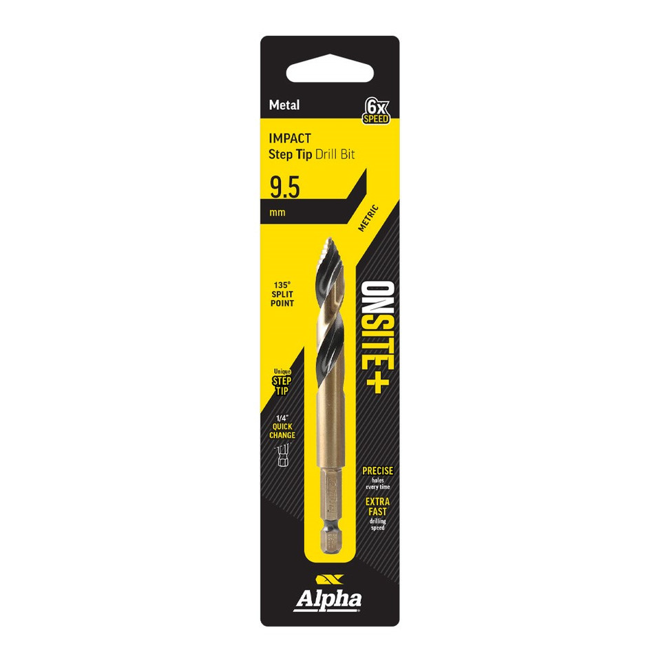 Alpha ONSITE Plus Impact Step Tip Drill Bit 9.5mm