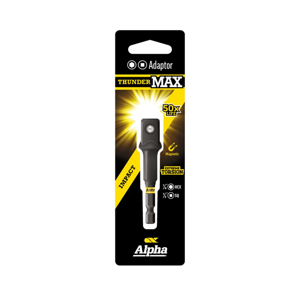 ThunderMax Impact Adaptor SQ1/2" x 72mm - Carded