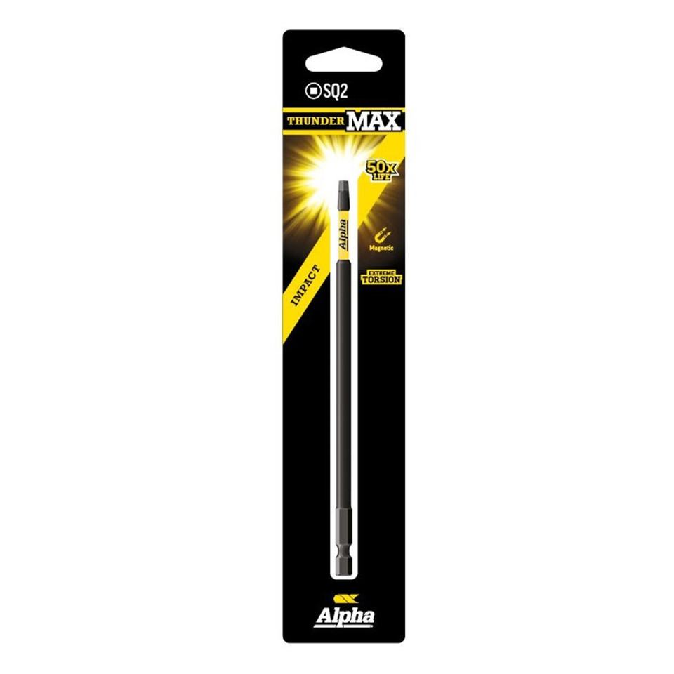 ThunderMax Impact Power Bit SQ2 x 100mm - Carded