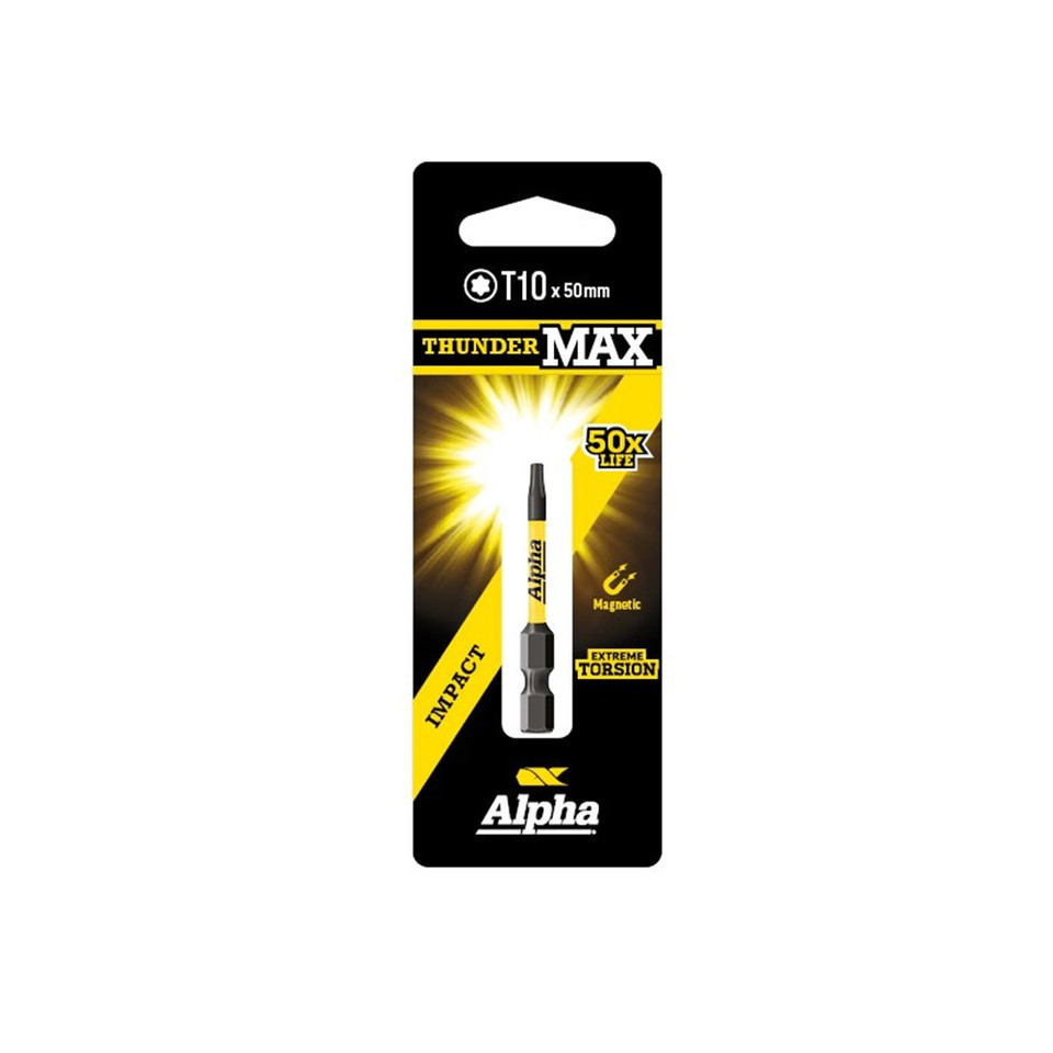 ThunderMax Impact Power Bit TX10 x 50mm - Carded