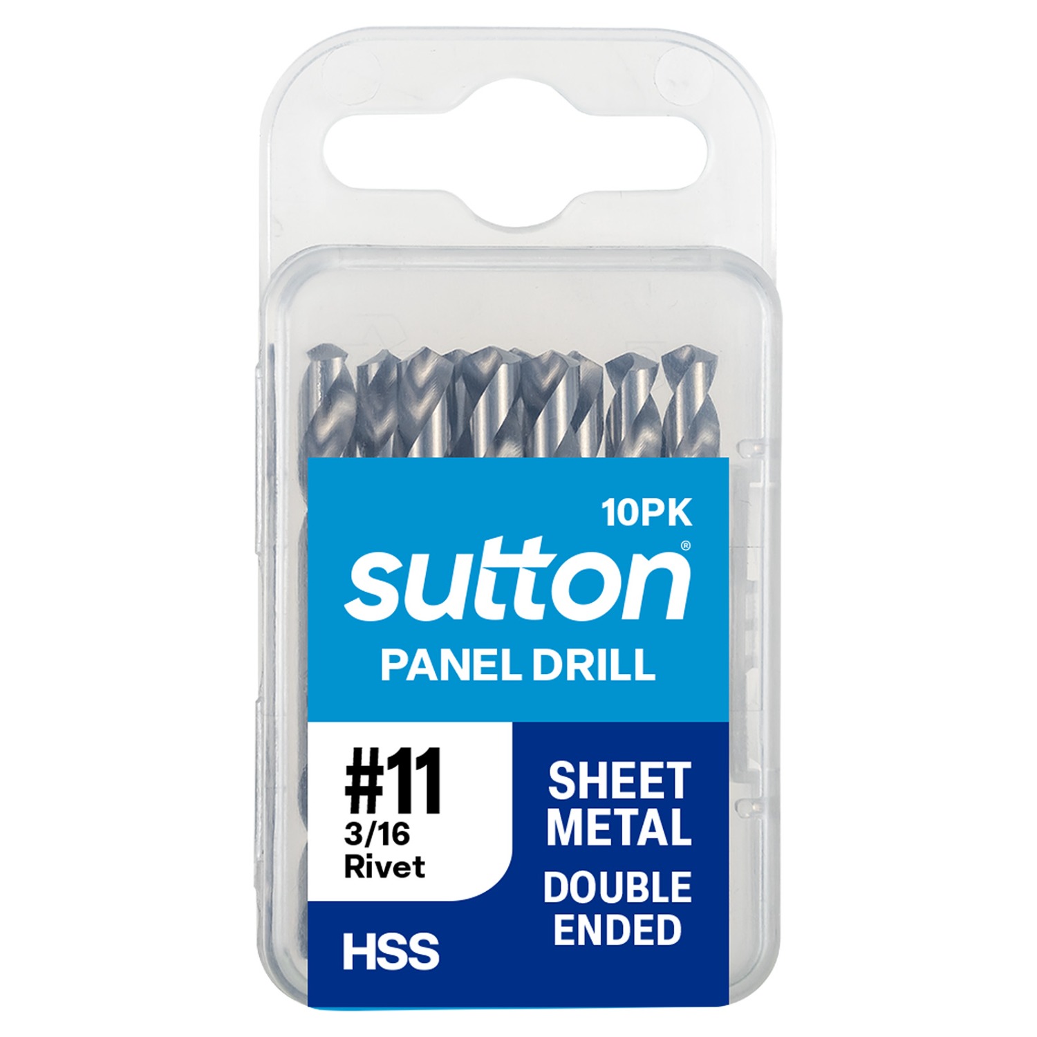 SUTTON No.11 HSS Double-Ended Panel Drill Bit - 10 Piece