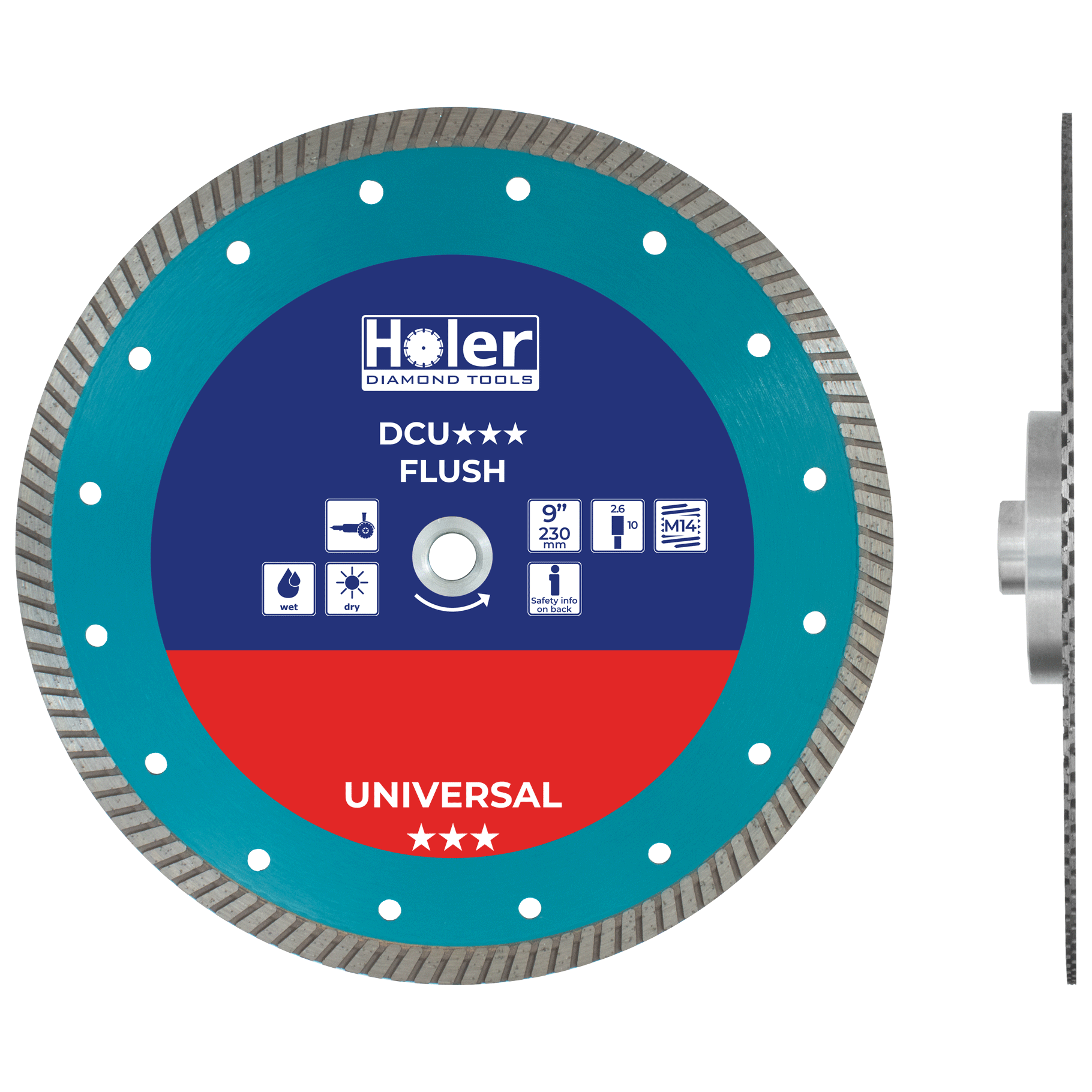 HOLER DCU FLUSH CUT universal diamond blade 230mm