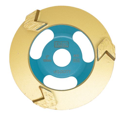 HOLER DIAMOND CUP Wheel | VELOCITY*** | 125mm | XU2 | GOLD | #25