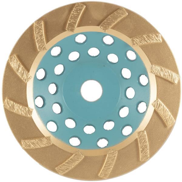 HOLER DIAMOND Cup Wheel | TURBO SPIRAL* | 175mm | GOLD | #25