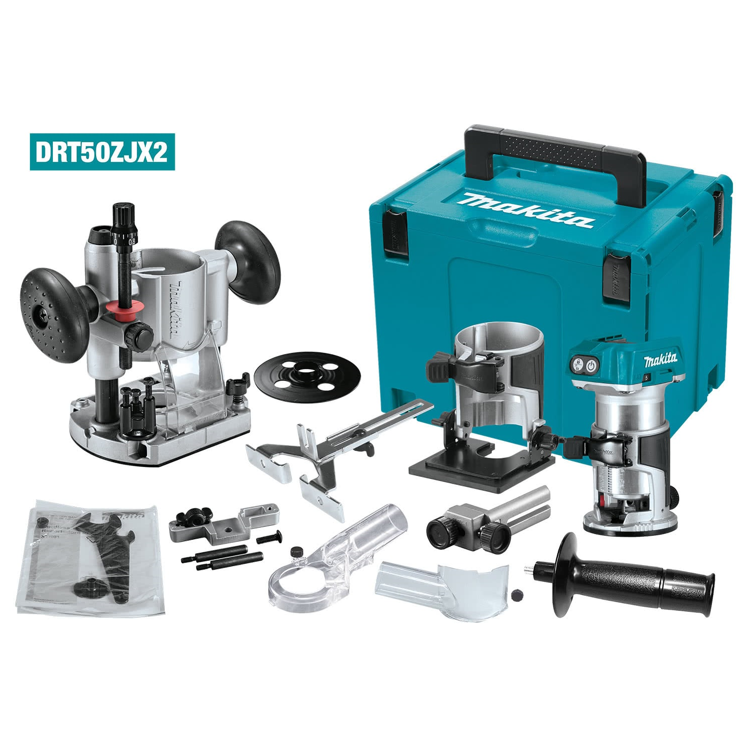 MAKITA DRT50ZJX2 18V LXT Brushless Laminate Trimmer