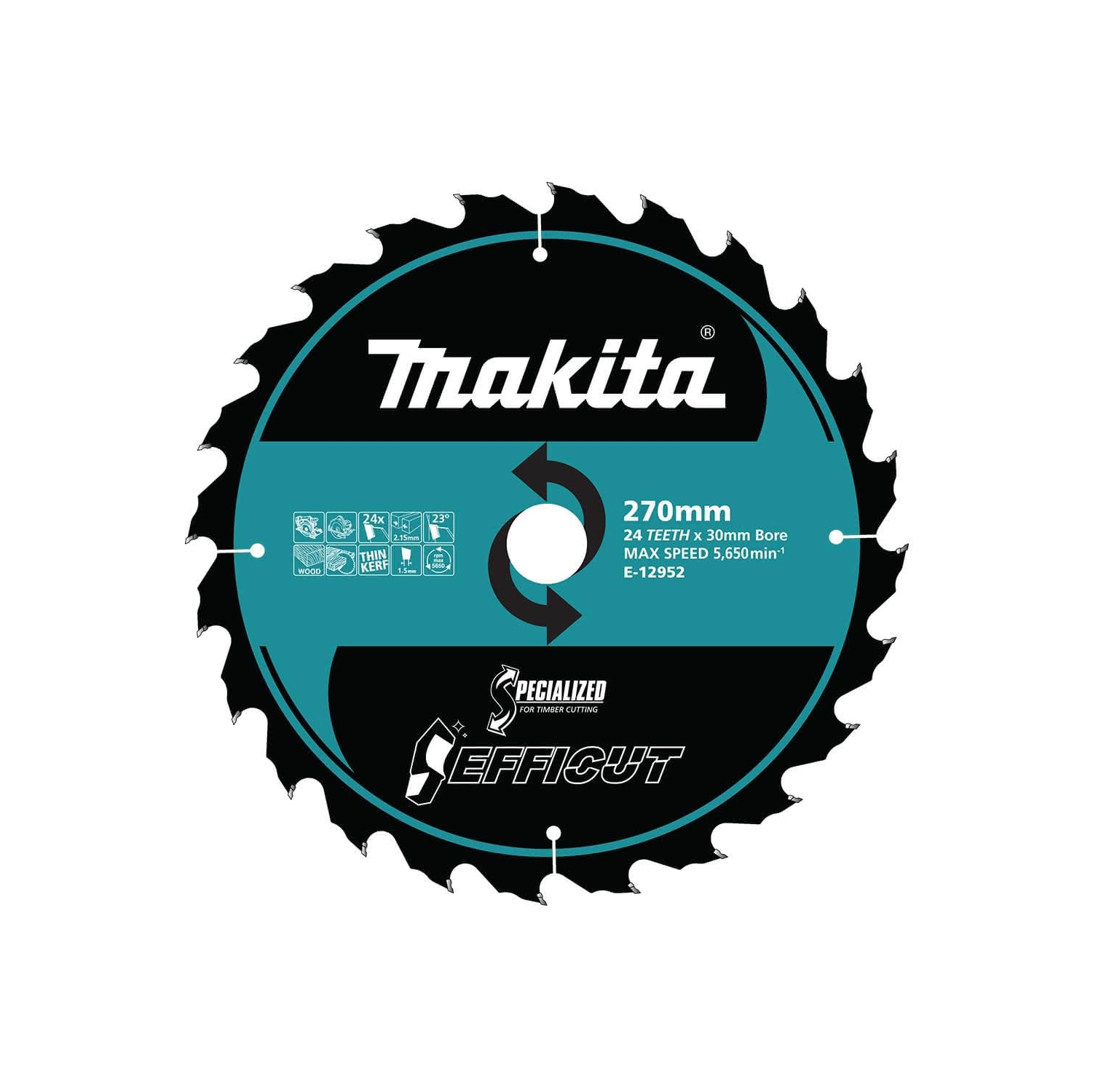 MAKITA EFFICUT 270mm Wood Cutting Blade 24T (E-12952)
