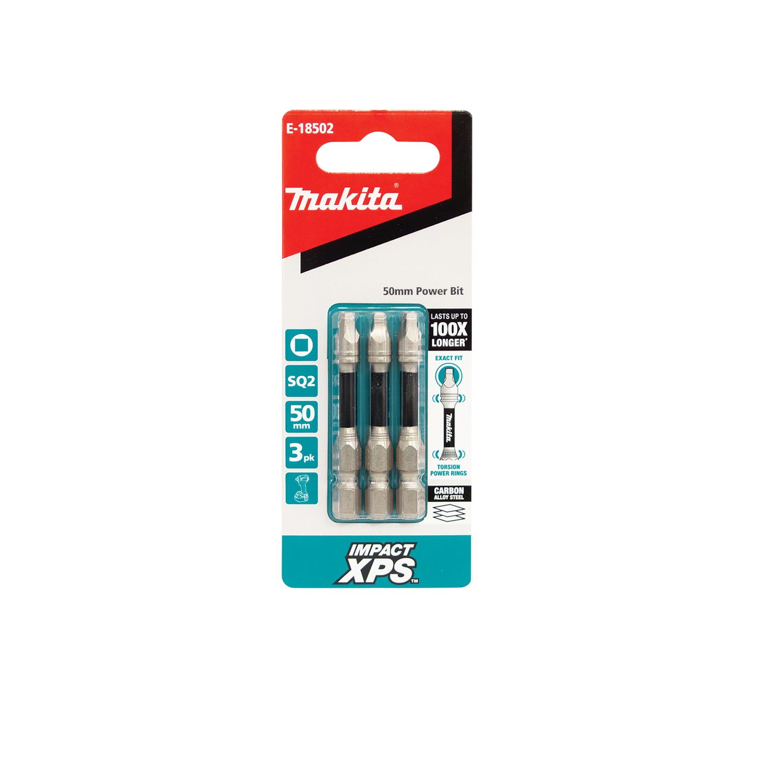 MAKITA Impact XPS SQ-2 x 50mm 3/pk (E-18502)
