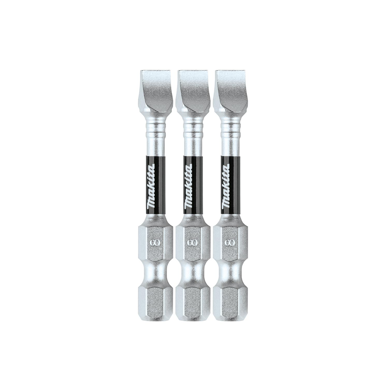 MAKITA Impact XPS #8 Slotted x 50mm Power Bit, 3/pk (E-19342)