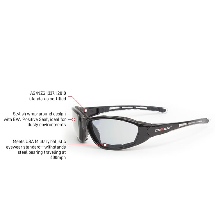Esko Combat Spec clear safety glasses