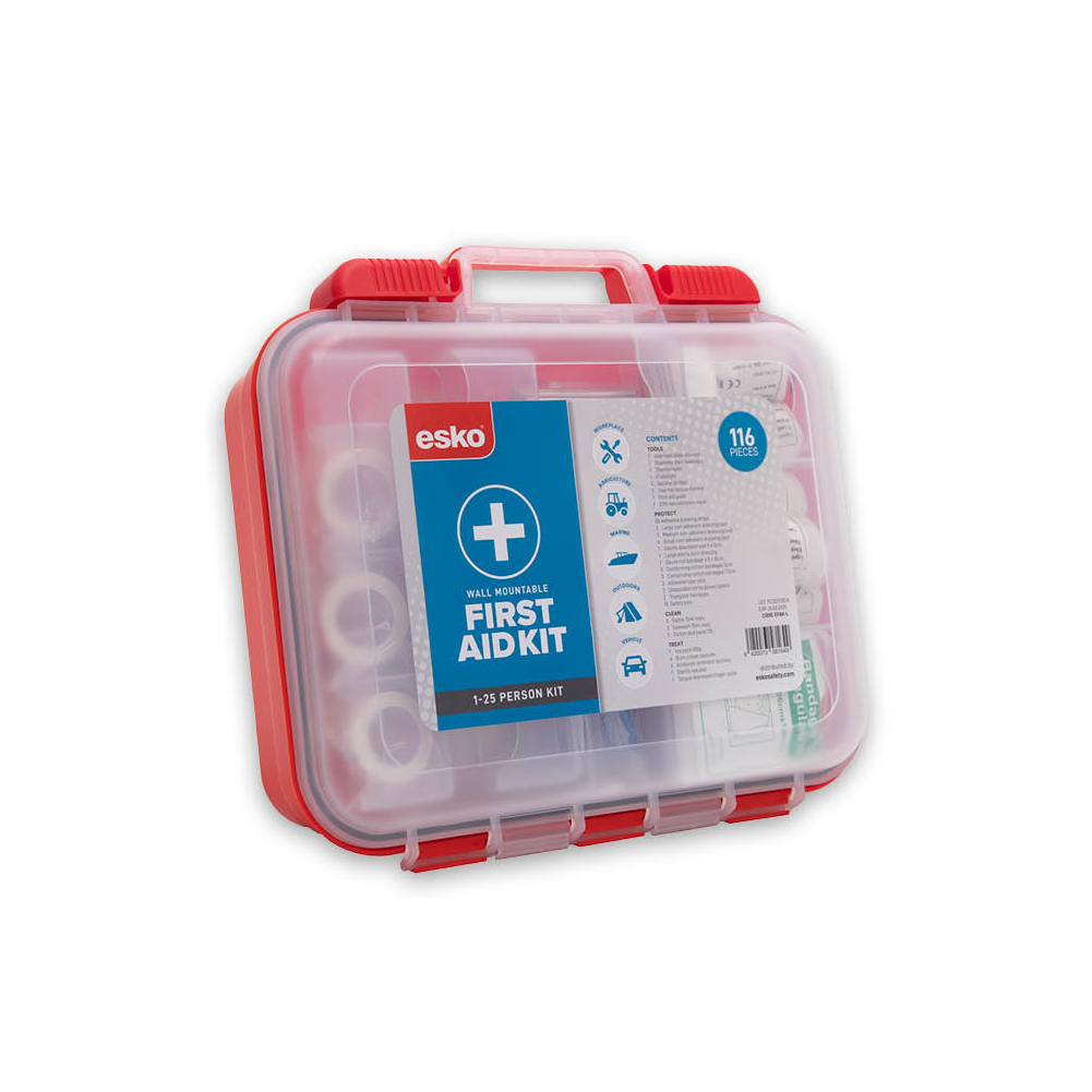Esko First Aid Kit, 1-25 Person, 116pc