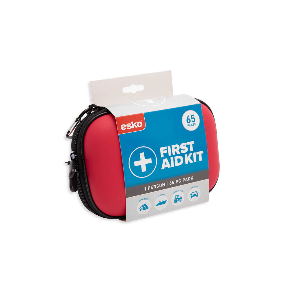 Esko First Aid Kit, 1 Person, 65pc