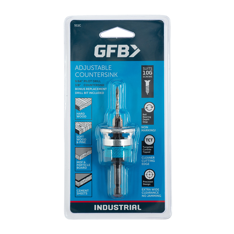 GFB Adjustable Countersink Bit for 10g Screws