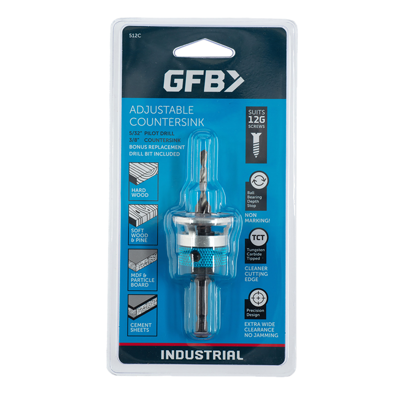 GFB Adjustable Countersink Bit for 12g Screws