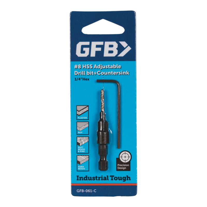 GFB Countersink & Drill Bit No.8