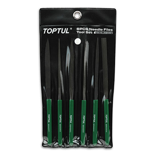 TOPTUL GNBA0601 6PCS Needle File Set