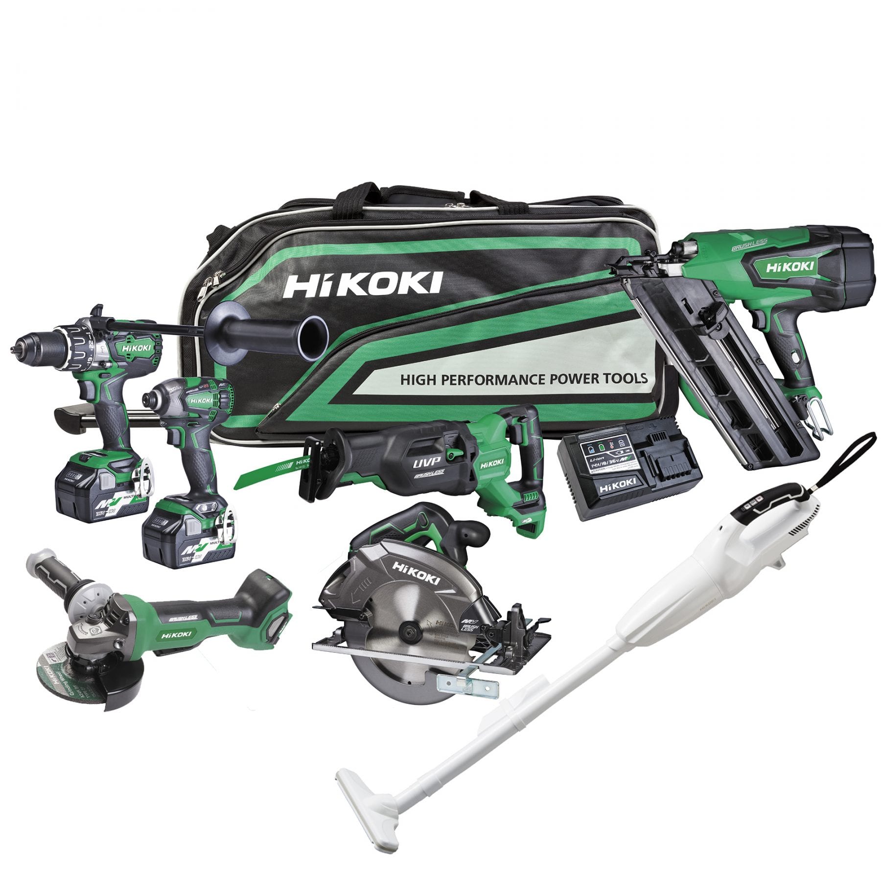 HIKOKI KC36187DB(GRZ) 36V/18V Brushless 7-Tool Kit