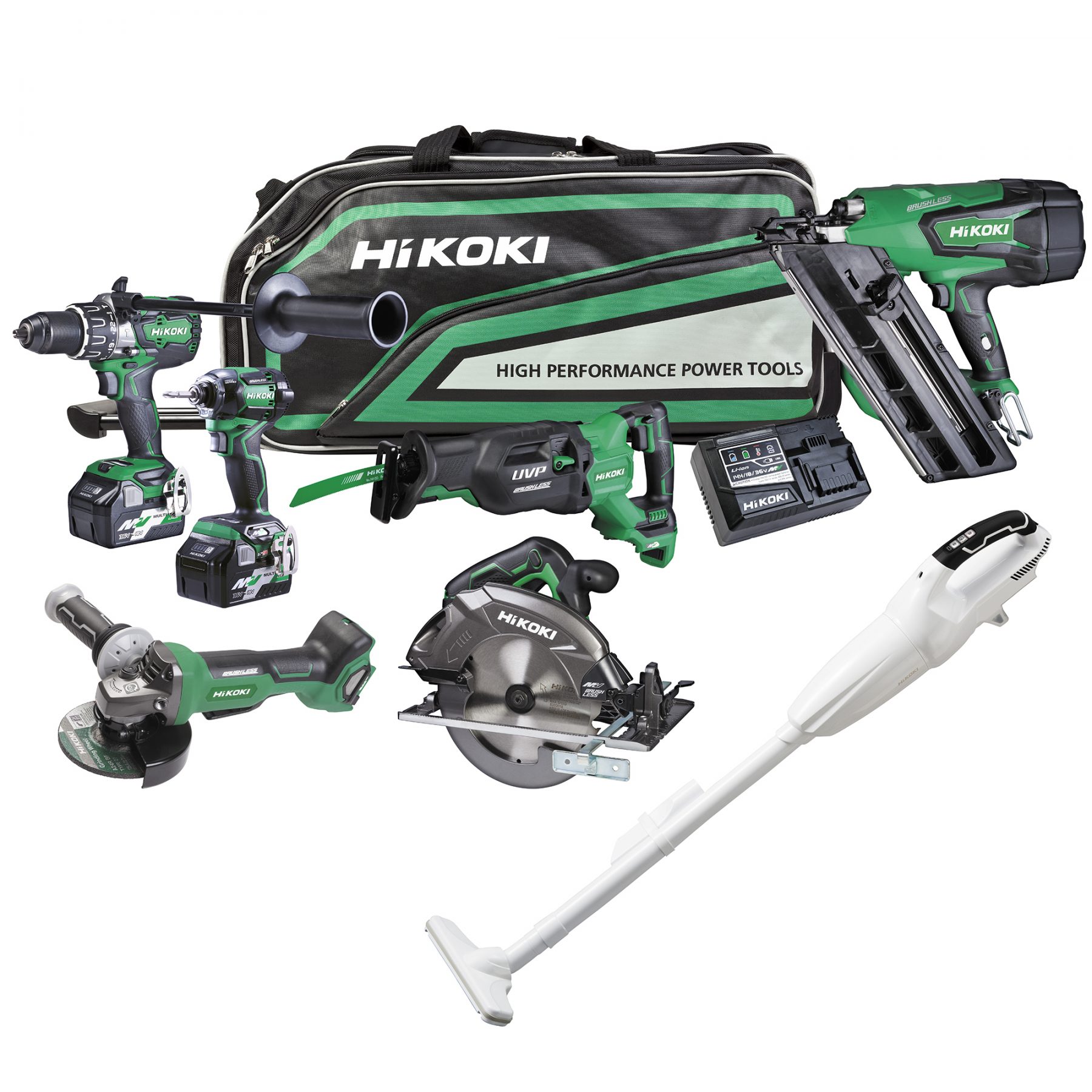 HIKOKI KC36187DE(GRZ) 36V/18V Brushless 7-Tool Kit