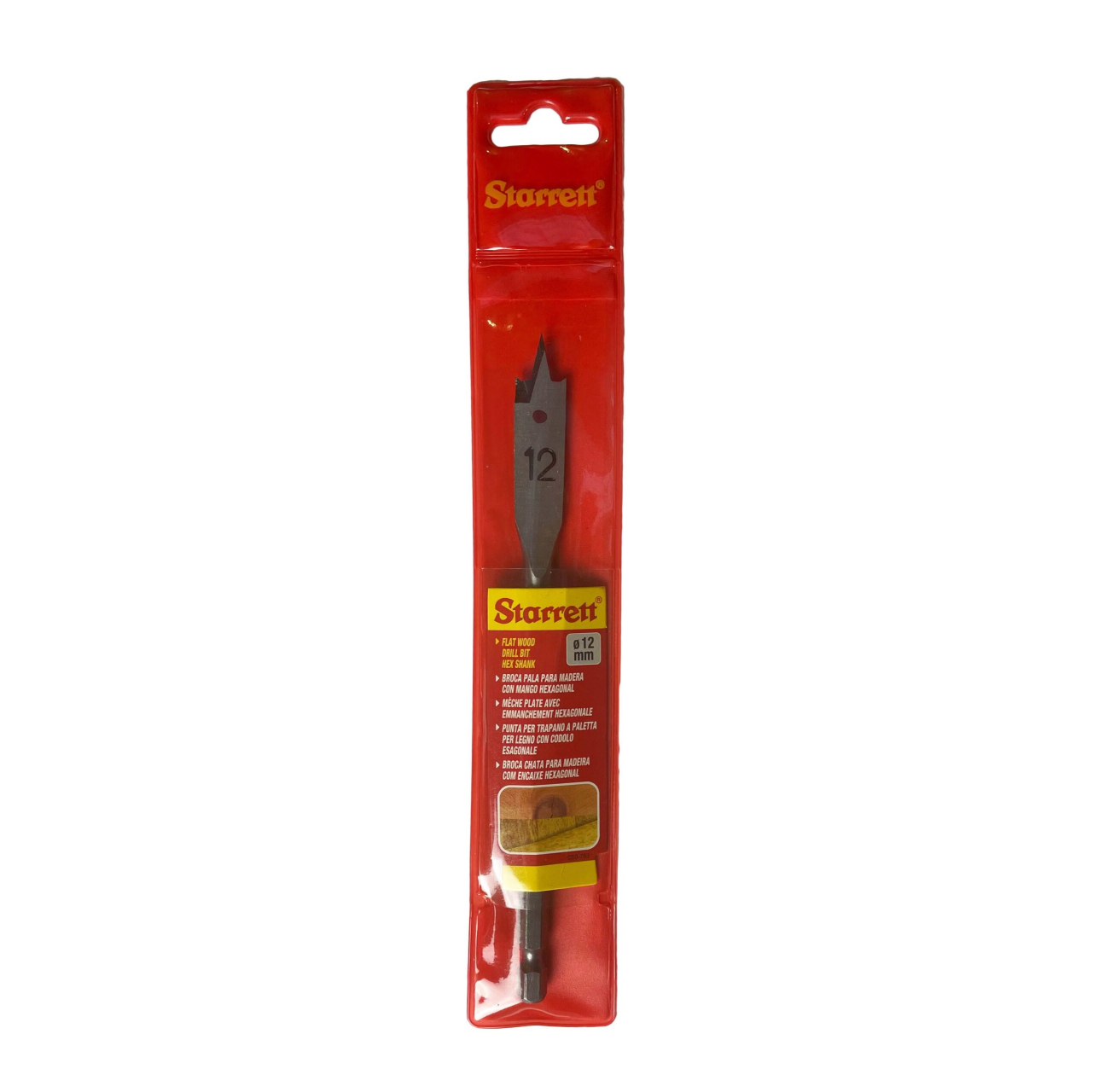 STARRETT FLAT WOOD HEX 12X152MM