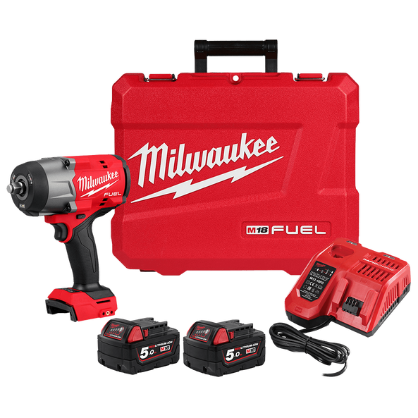 MILWAUKEE M18FHIW2F12502C FUEL™ 1/2" High Torque Impact Wrench with Friction Ring Kit