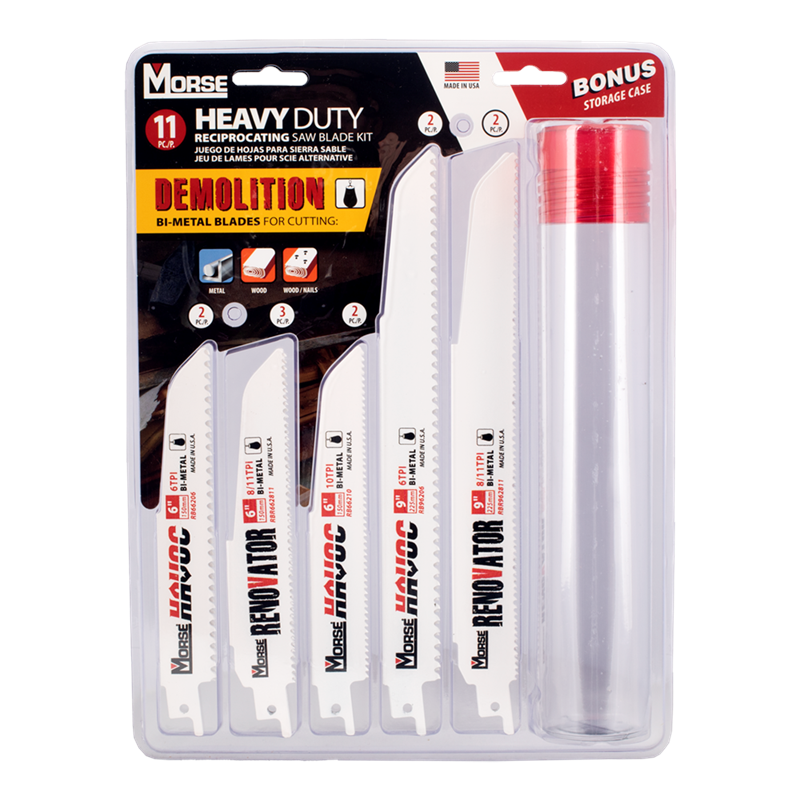 MORSE Demolition Assorted Reciprocating Blade Kit