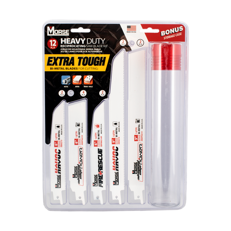 MORSE Heavy Duty Assorted Reciprocating Blade Kit