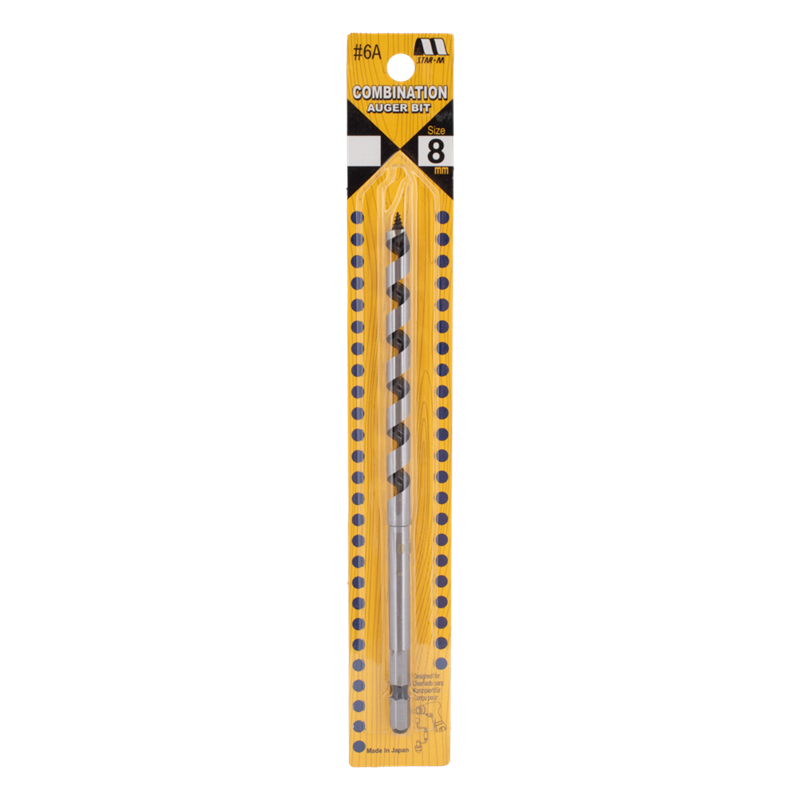STAR-M Combination Auger Bit (8mm x 170mm)
