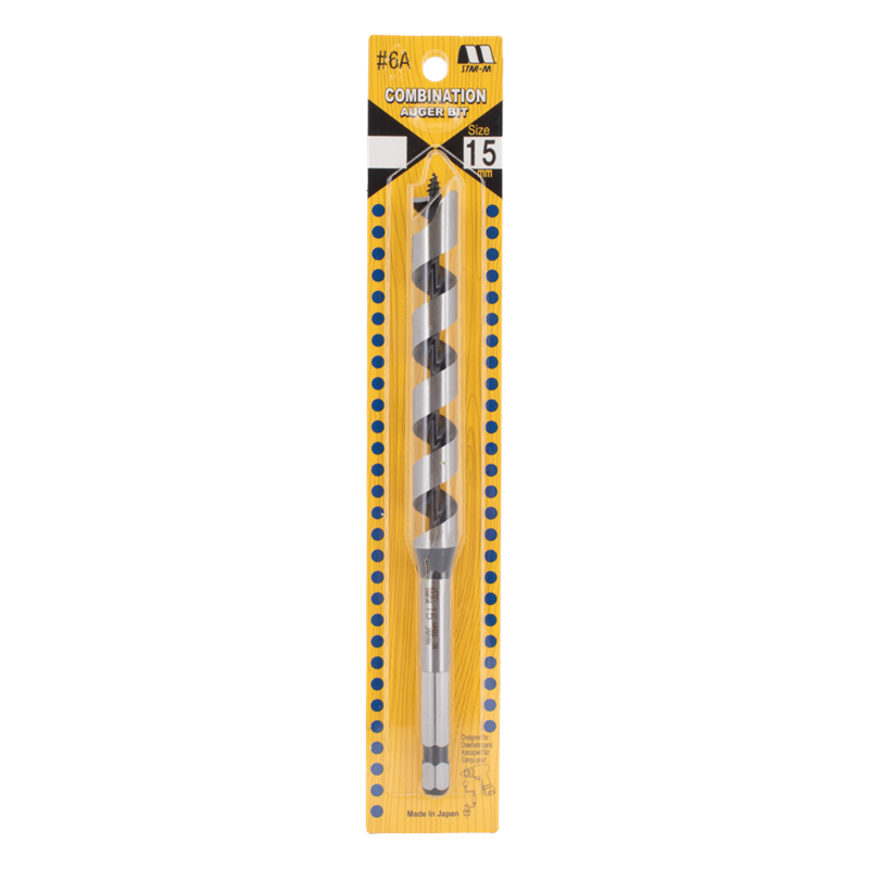 STAR-M Combination Auger Bit (15mm x 200mm)