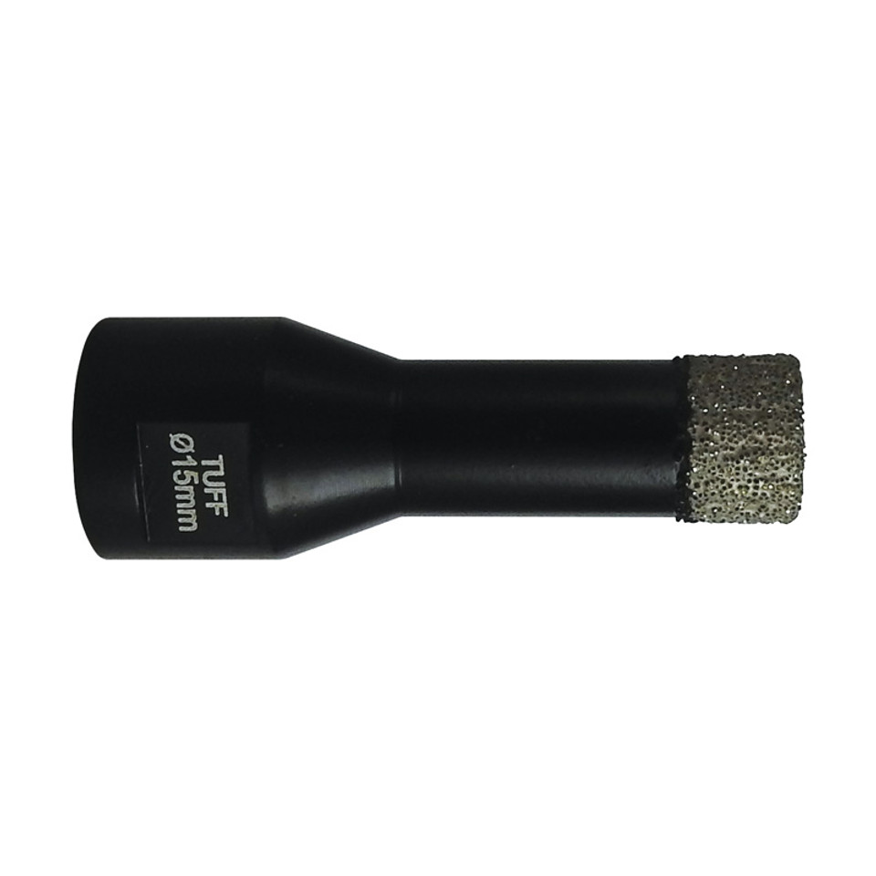 TUFF Diamond Core Bit 15mm x 14mm Shank - Wax filled